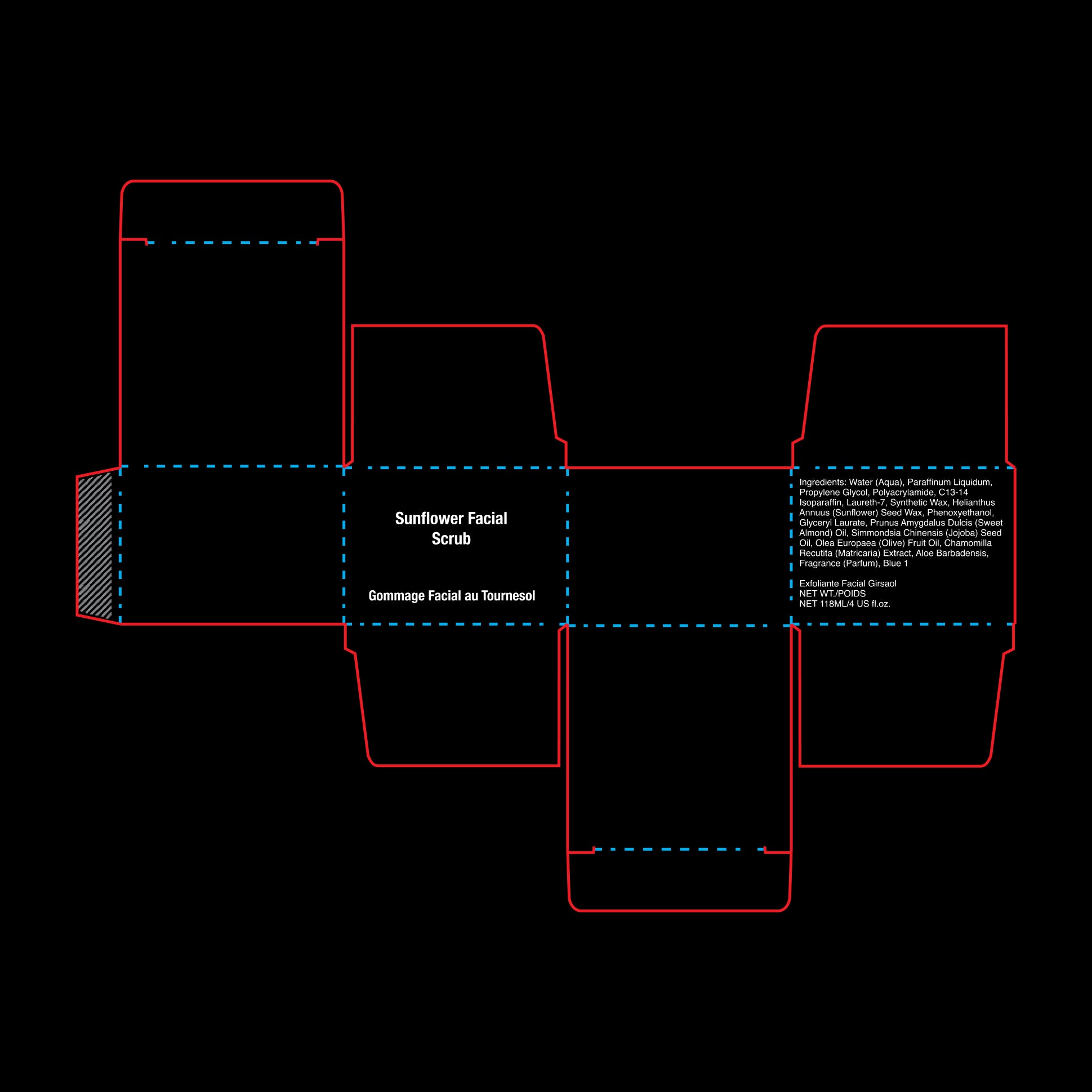 viaGlamour image of a sunflower-face-scrub-box